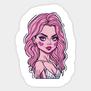 Barbi Tattooed Cheeks Sticker